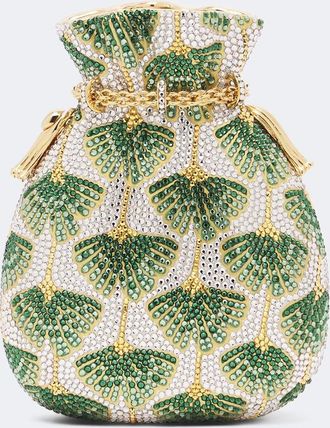 Judith Leiber Ginkgo crystal-embellished clutch