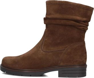 Gabor Bruine Su&egrave;de Enkellaarzen voor Dames - Dames - Enkellaarsjes - Bruin - 38 1/2 EU - Su&egrave;de - Schoenen