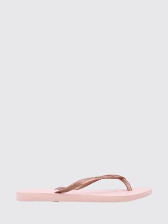 Havaianas Sandali infradito Slim in gomma con tacco basso e logo tono su tono