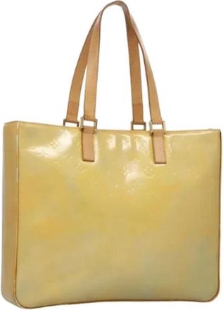 Louis Vuitton Tweedehands leren Louis Vuitton tassen - Dames - Vintage Shopper - Geel - ONE Size - Leer - Vintage