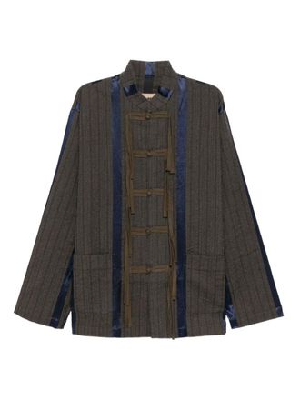 Uma Wang JAPE jacket - men - Virgin Wool/Acetate/Cotton - M - Grey