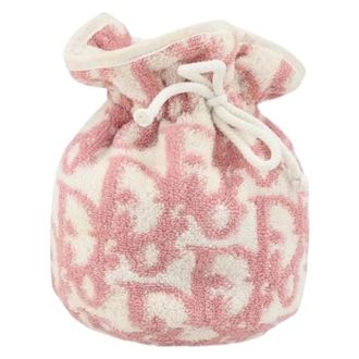 Dior Pre-owned Bags, female, Pink, Size: ONE SIZE Pre-owned Canvas Pouch