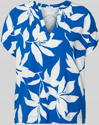 s.Oliver Red Label Relaxed Fit T-Shirt aus Viskose-Mix in Royal, Gr&ouml;&szlig;e 42