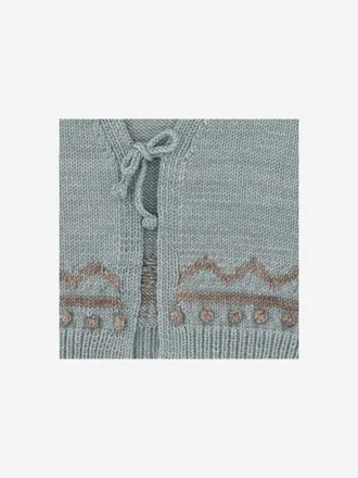 Misha & Puff Merino Wool Knit Vest - Blue