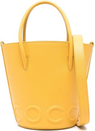 Coccinelle Cappello bucket in pelle - Giallo