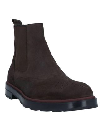 Bally Mens Corad Bovine Suede Leather Chelsea Boots In Ebano