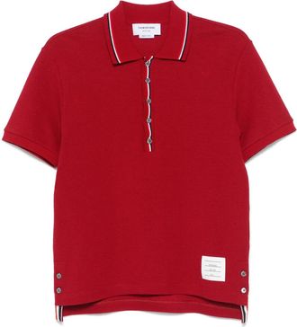 Thom Browne T-shirt con dettaglio a righe RBW - Rosso