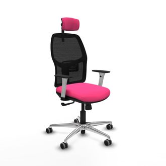 Piqueras y Crespo Silla De Oficina Piqueras Y Crespo Alfera Rosa Aluminio