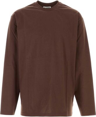 Jil Sander Chocolate Cotton T Shirt