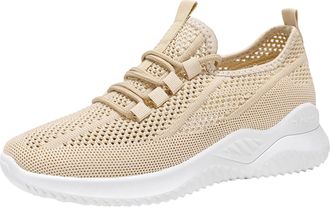 Generic Womens Arch Support Trainers, Womens Mesh Trainers, Classic Comfortable Sneakers Versatile Breathable Sneakers Casual and Lace-Up Running Shoes Low-To