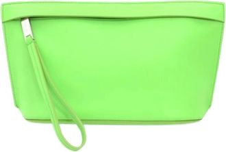 Ferragamo Pre-owned Clutch bag - Dames - Vintage Clutch - Groen - ONE Size - Leer - Vintage