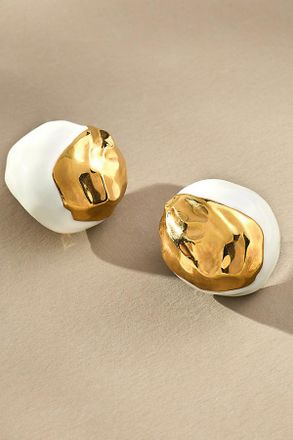 Joanna Laura Constantine Large Enamel Orb Stud Earrings