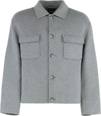 HUGO BOSS Caden Jas - Heren - Zomerjassen - Grijs - XL - Wol - Jassen