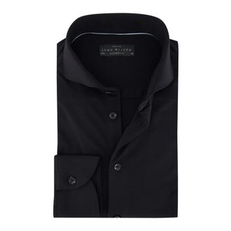 John Miller Heren, Overhemden, Zwart, Maat: 5XL Leer