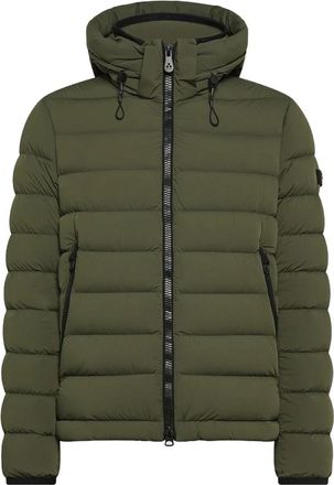 Peuterey Korte Nylon Parka Jas - Heren - Winterjassen - Groen - XL - Nylon - Jassen