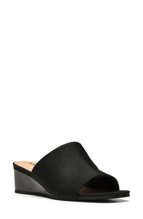 NYDJ Claudine Wedge Sandal in Black at Nordstrom, Size 9.5