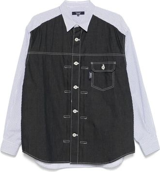 Comme Des Garçons Camicia a righe - Blu