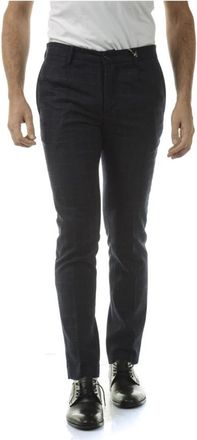Daniele Alessandrini Jeans - Heren - Slim Fit Broeken - Blauw - 2XL - Wol - Broeken