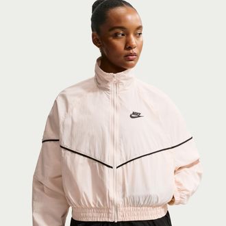 Nike Womens Nike Sportswear Windrunner Woven Jacket in White | IM8027-103