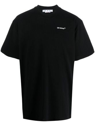 Off-white Arrows logo-print T-shirt - men - Cotton - M - BLACK WHITE