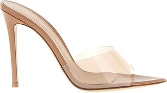 Gianvito Rossi Heeled Mules, female, Beige, 8 1/2 UK, Elle Pump Sandals