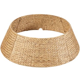Best Choice Products 36in Woven Hyacinth Christmas Tree Collar, Tree Skirt Accessory w/ Cord Cut-Out