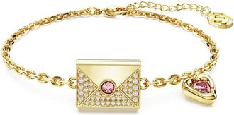 Swarovski Womens Accessories Crystal Chain Bracelets in CRY/GOS - Gold - One Size