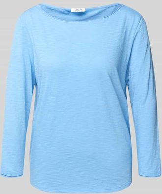 s.Oliver Red Label Regular Fit T-Shirt aus reiner Baumwolle in Ocean, Gr&ouml;&szlig;e 34