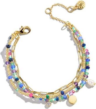 BaubleBar Rowan Semiprecious Layered Bracelet in Blue at Nordstrom