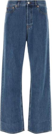 Valentino Garavani Baggy Jeans - Heren - Loose Fit Jeans - Blauw - W34 - Katoen - Jeans