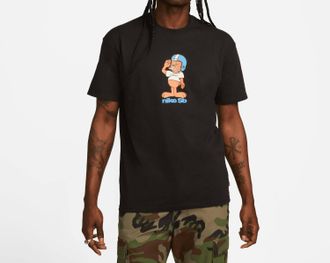 Nike Mens Sb Salute Skate T-Shirt In Black