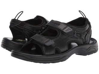 Propét SurfWalker II Mens Sandals Black Full Grain : 8.5 X (3E), Full Grain leather