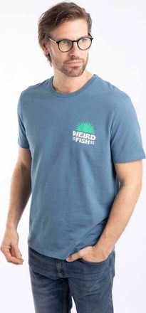 Weird Fish Sun Beam Back Print Graphic T-Shirt in Washed Blue at Nordstrom, Size Xxx-Large