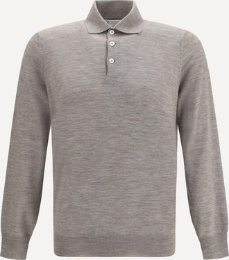 Brunello Cucinelli Maglia Polo in lana vergine Man 50