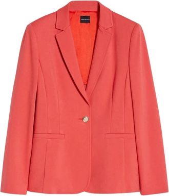 Pennyblack Rode Koraalblazer Allegra Regular Fit - Dames - Blazers - Rood - 3XS - Polyester - Jassen