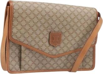 Celine Pre-owned Vintage Schoudertas - Dames - Vintage Schoudertas - Beige - ONE Size - Leer - Vintage