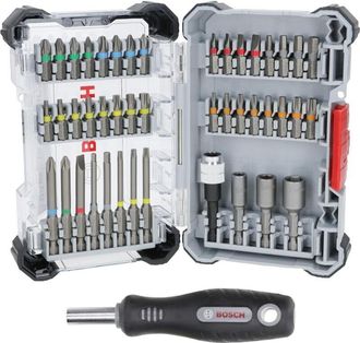 OEM Aplicable Bosch 45x Extra Hard Schrauberbit-set, 44+1-tlg. (168 X 110,5 Mm, Profesional Zubeh&ouml;r Schraubendreher, Bohrschrauber)