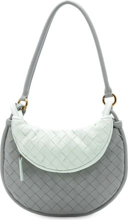 Bottega Veneta Borsa passepartout Gemelli piccola in pelle di agnello bicolore 2012-2025 - Grigio