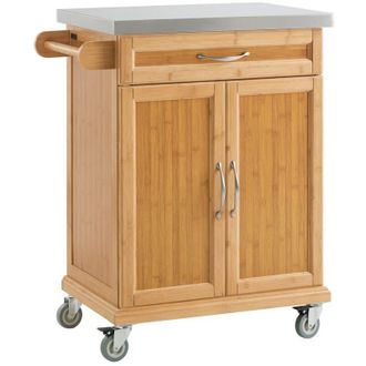 SoBuy Carrello Cucina,Credenza Cucina,Mobile Cucina Con Route,Legno FKW13-N - Sobuy