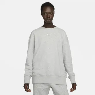 Nike Womens Nike Sportswear Phoenix Fleece Oversized Crew-Neck Sweatshirt in Grey | DQ5733-063