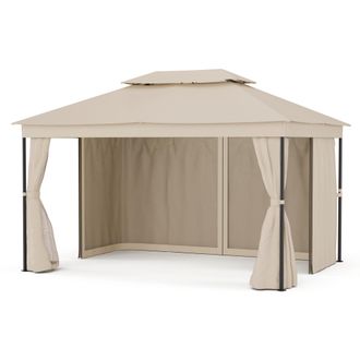 Blumfeldt Blumfeldt Mondo Dual Cenador 3x4 Con Doble Techo Y Mosquiteras