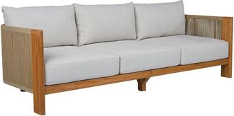 Safavieh Couture Marina Teak Patio Sofa