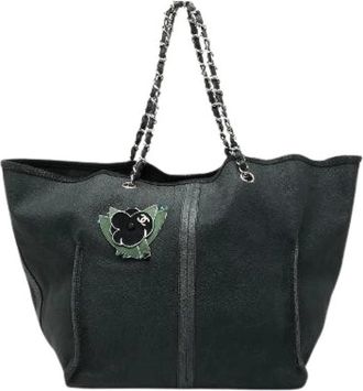 Chanel Pre-owned Tote Bags, female, Black, Size: ONE SIZE Pre-owned Vintage Tote Bag
