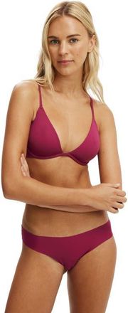 Cotton On Womens Body Bestee Plunge Bra in Crushed Berry at Nordstrom, Size 34B