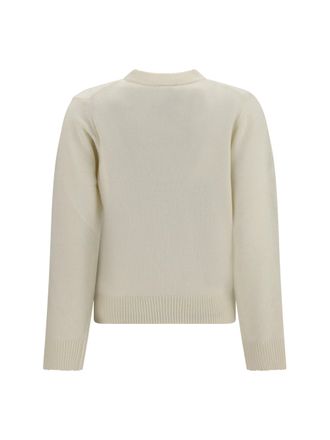 Ganni Mushroom Teddy Sweater - White