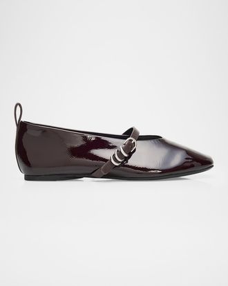 Rag & Bone Spire Patent Leather Mary Jane Ballerina Flats