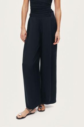 Nocturne Tailored Wide Leg Trousers in Black at Nordstrom, Size X-Large Eu