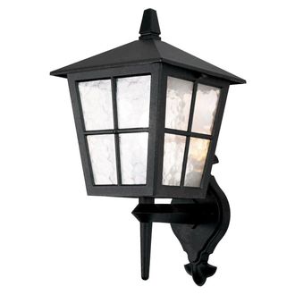 Netlighting Canterbury 1 Light Outdoor Wall Lantern Light Black IP43 E27