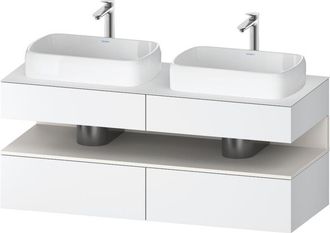 Duravit Qatego Consola Mueble Bajo Lavabo, 2 Extensiones, 2 - Duravit