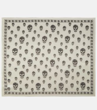 Alexander McQueen Printed silk scarf